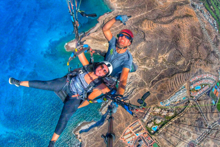 paragliding tandem in tenerife