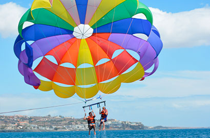 Parascending in Tenerife